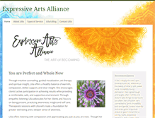 Tablet Screenshot of expressiveartsalliance.org